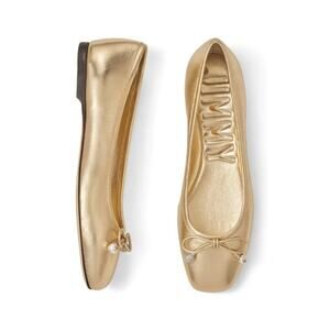 Jimmy Choo Elme Flat Gold Size 38.5